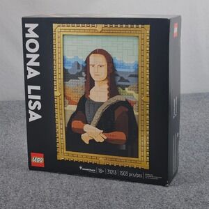LEGO Art Mona Lisa 31213 Set Adult 1503pcs Gold Frame Da Vinci Masterpiece Decor